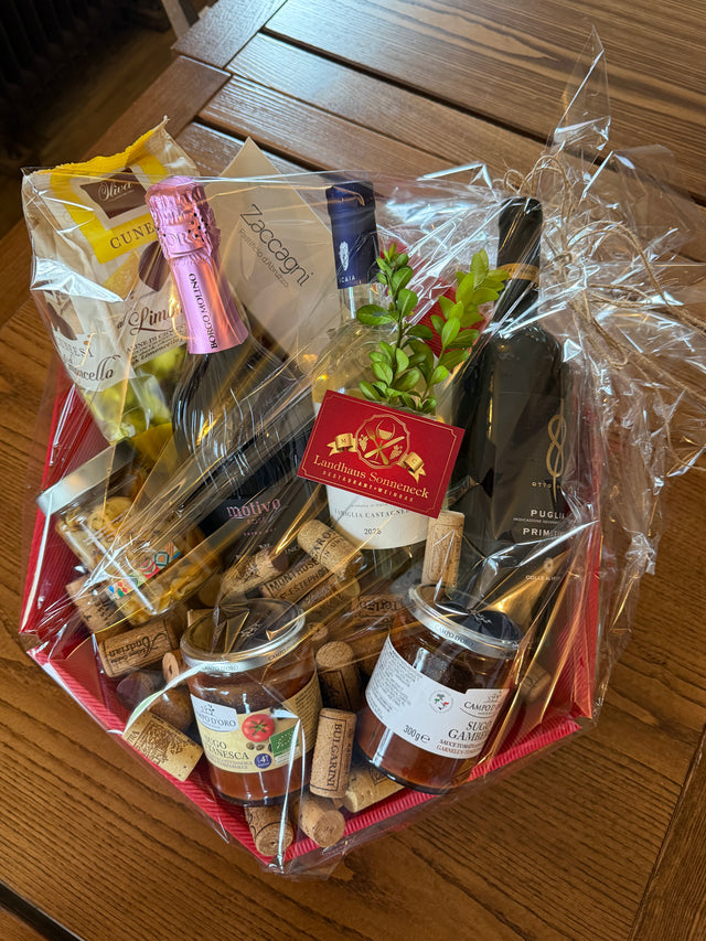 Geschenkkorb Italiana - Wein, Pasta & Feinkost aus Italien