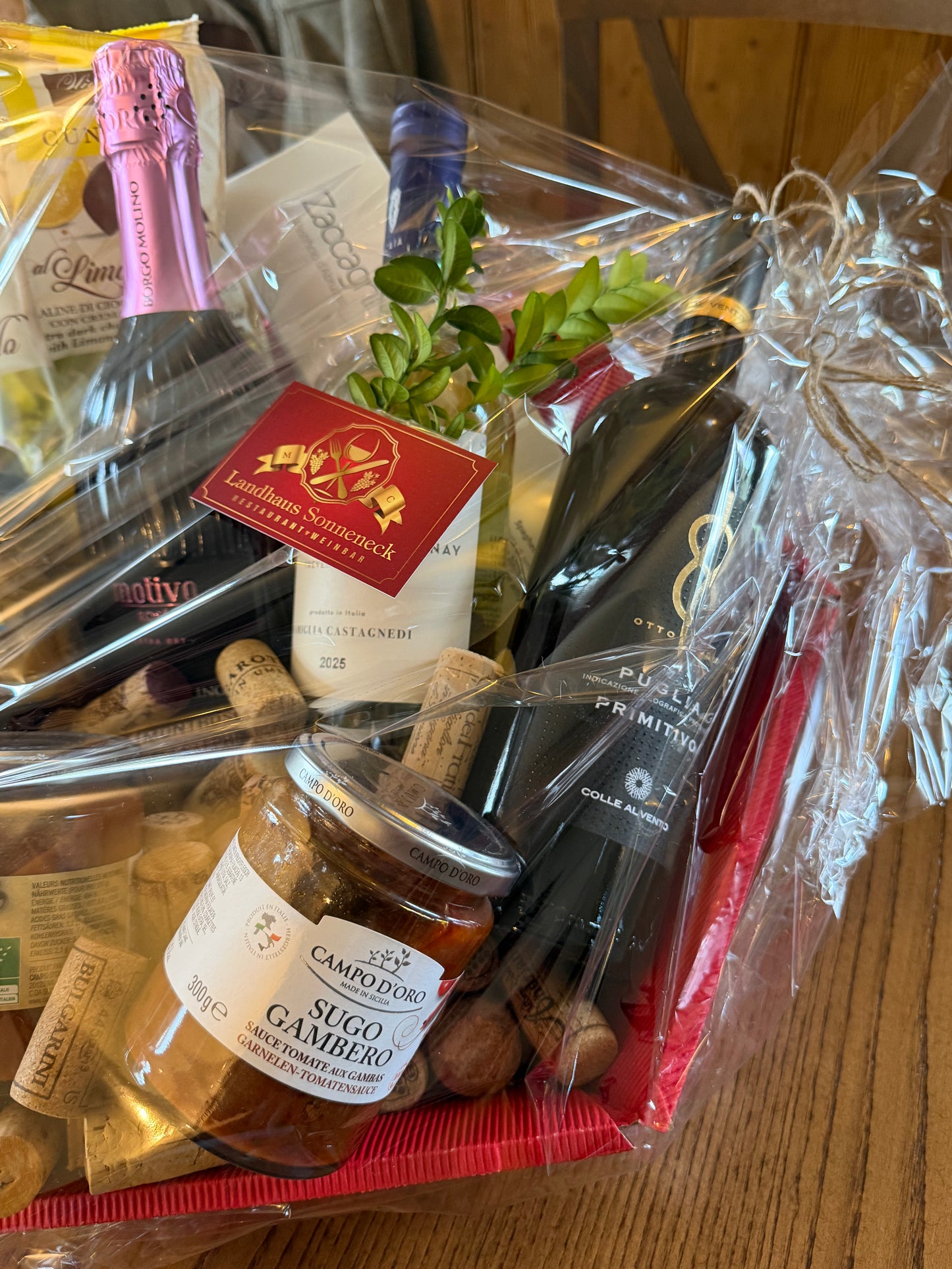 Geschenkkorb Italiana - Wein, Pasta & Feinkost aus Italien